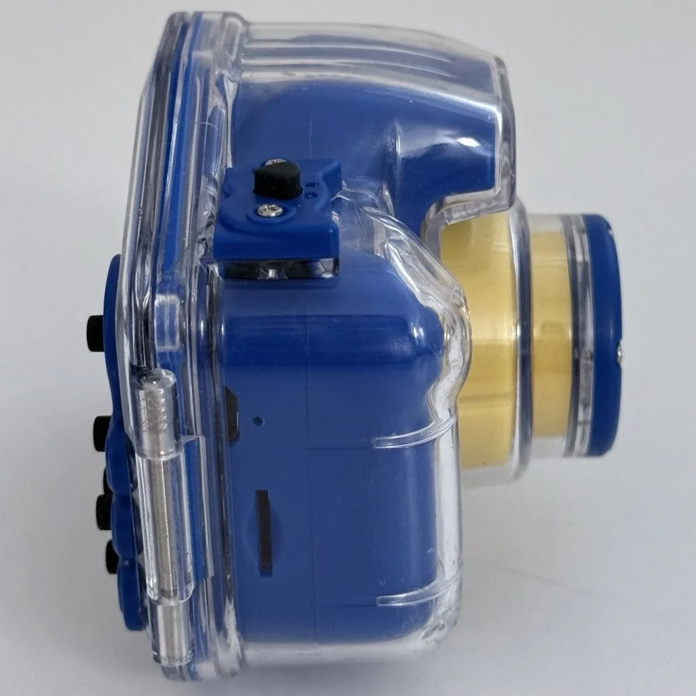 Agoigo Kids Blue Yellow Waterproof Underwater Camera & Clear Case UNTESTED